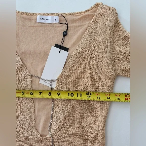 Tiger Mist Top Sweater Connell Top Gold size Small - Picture 15 of 16